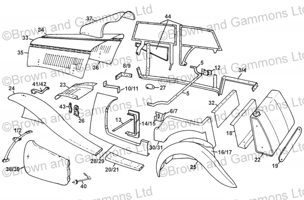 Image for TA TB Metal Body parts